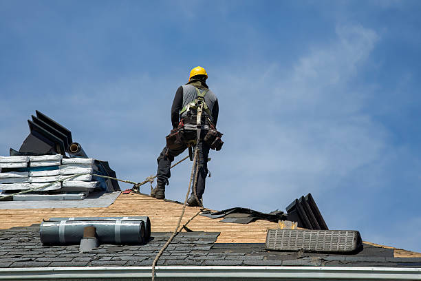 Professional Gutter Installation technician working in Glassport, PA